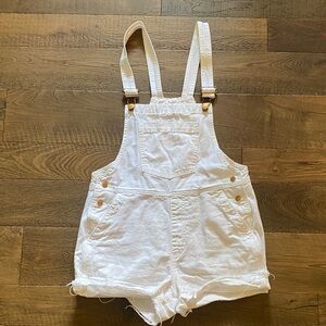Universal Thread white Denim Overalls